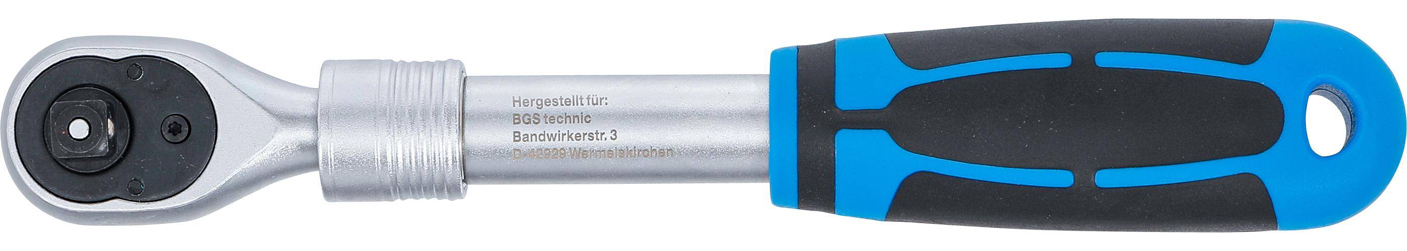 BGS technic Umschaltknarre, ausziehbar | Abtrieb Außenvierkant 10 mm