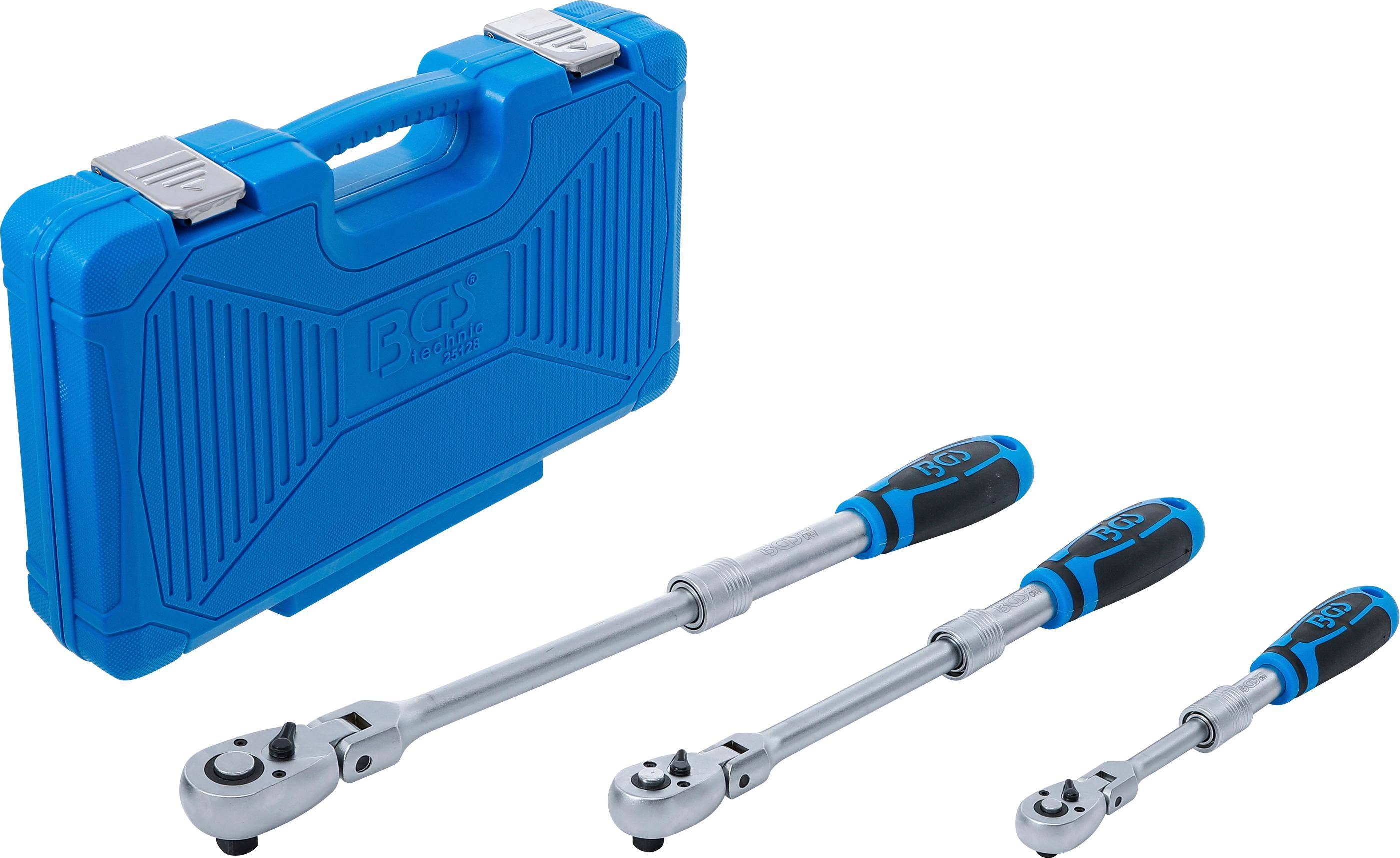 BGS technic Umschaltknarren-Satz | ausziehbar, abwinkelbar | Abtrieb