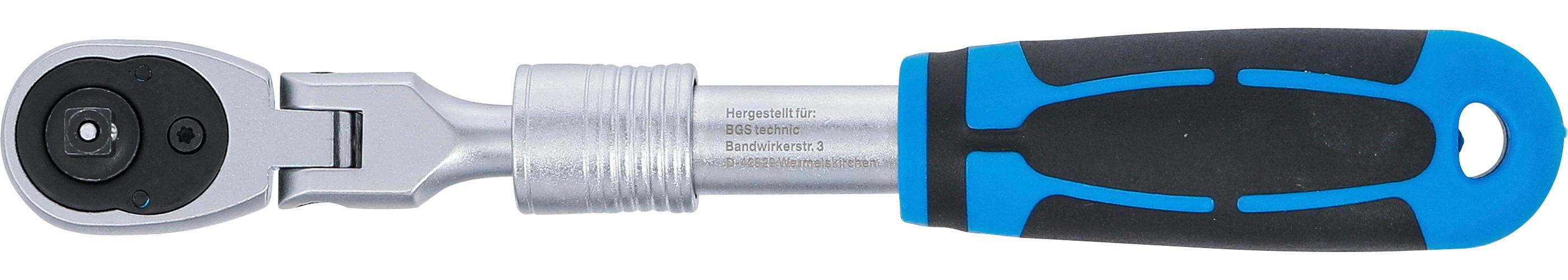 BGS technic Umschaltknarre, ausziehbar, abwinkelbar | Abtrieb