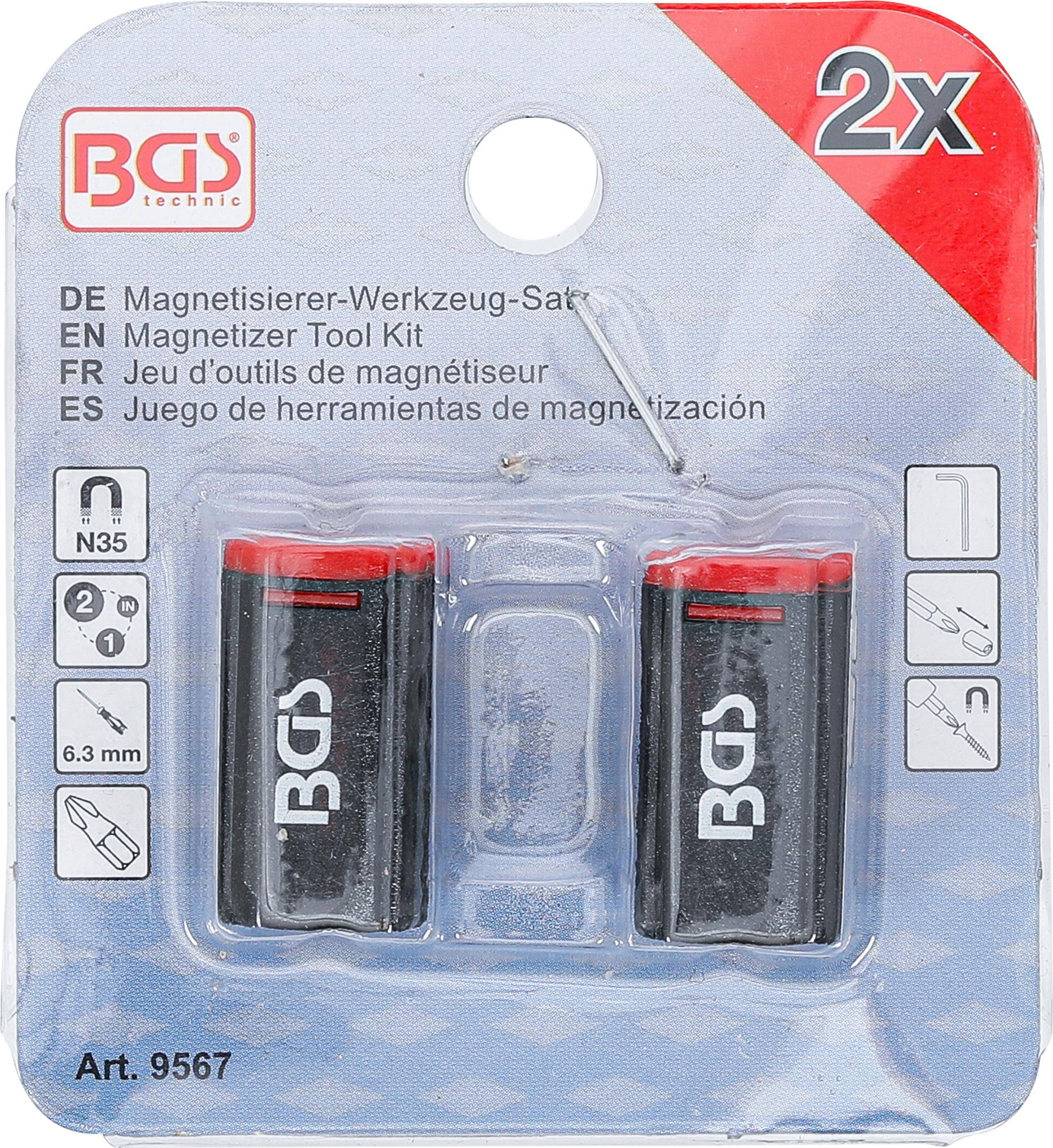 BGS technic Magnetisierer-Werkzeug-Satz | 2-tlg.