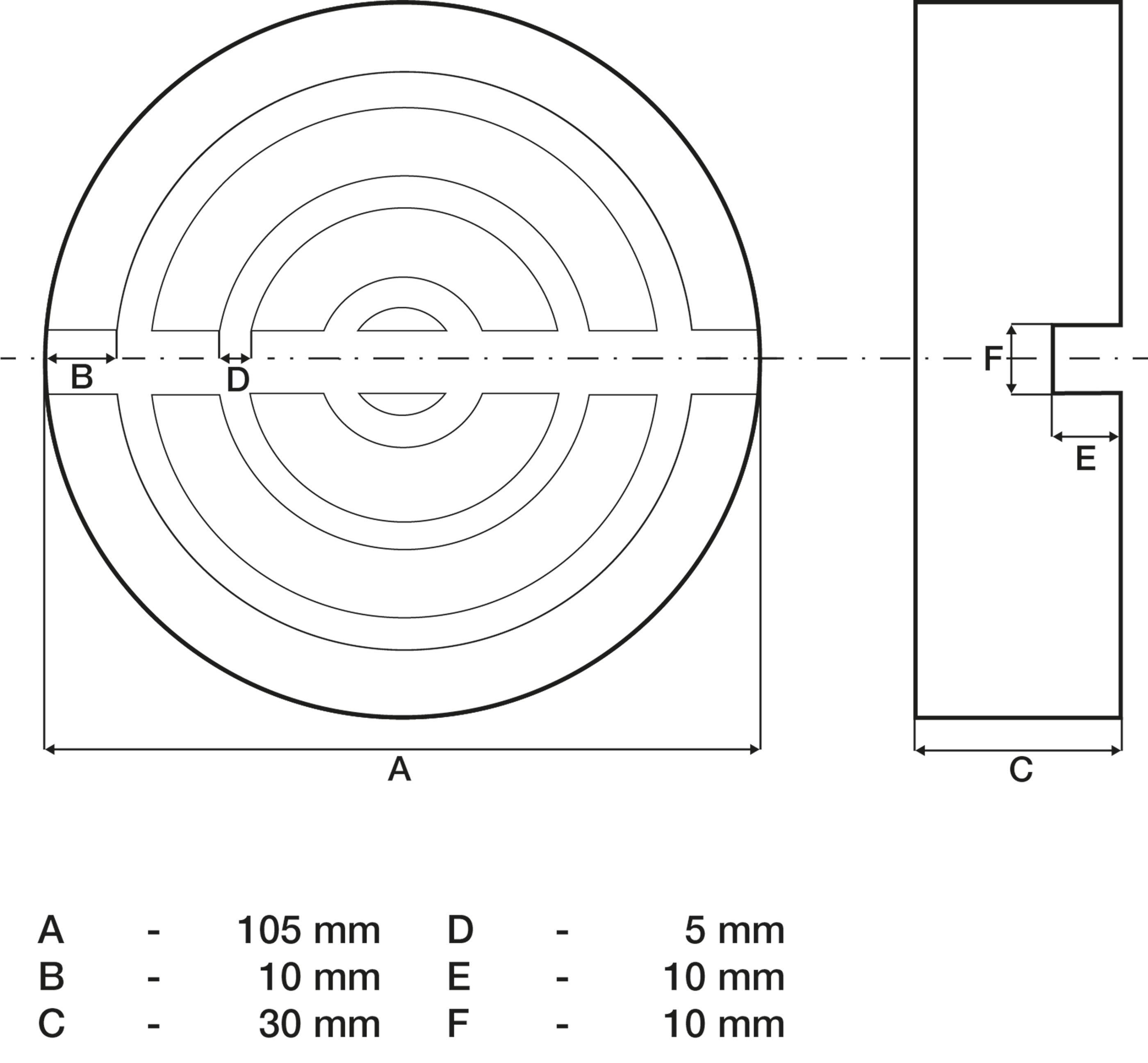 BGS technic Gummiauflage | für Wagenheber | Ø 105 mm