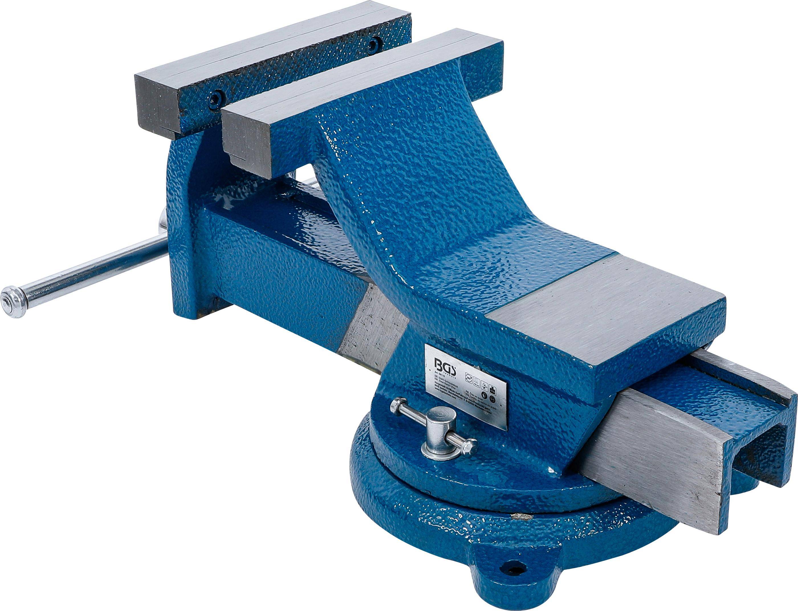 BGS technic Stahl-Schraubstock | geschmiedet | 150 mm Spannbacken