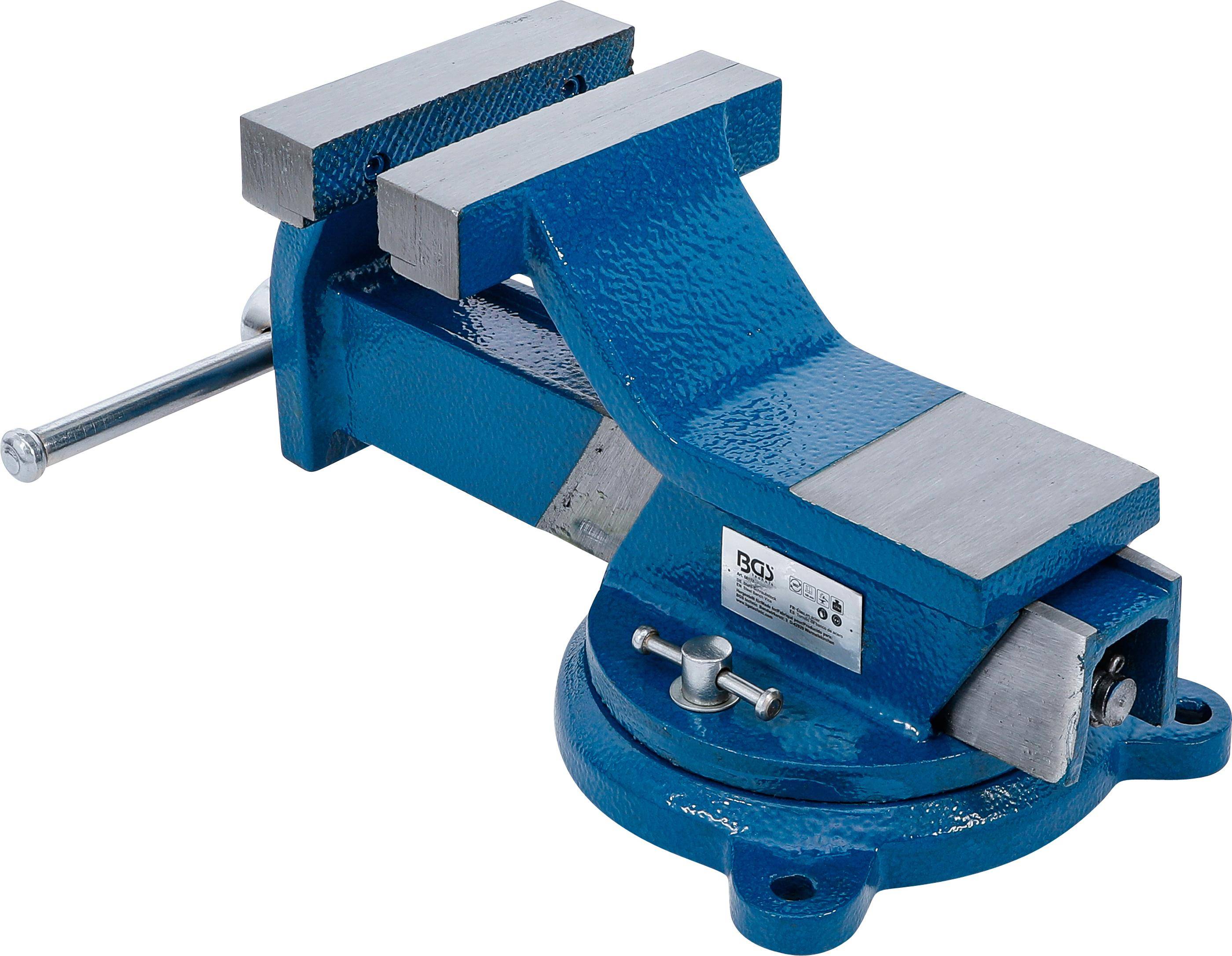 BGS technic Stahl-Schraubstock | geschmiedet | 125 mm Spannbacken