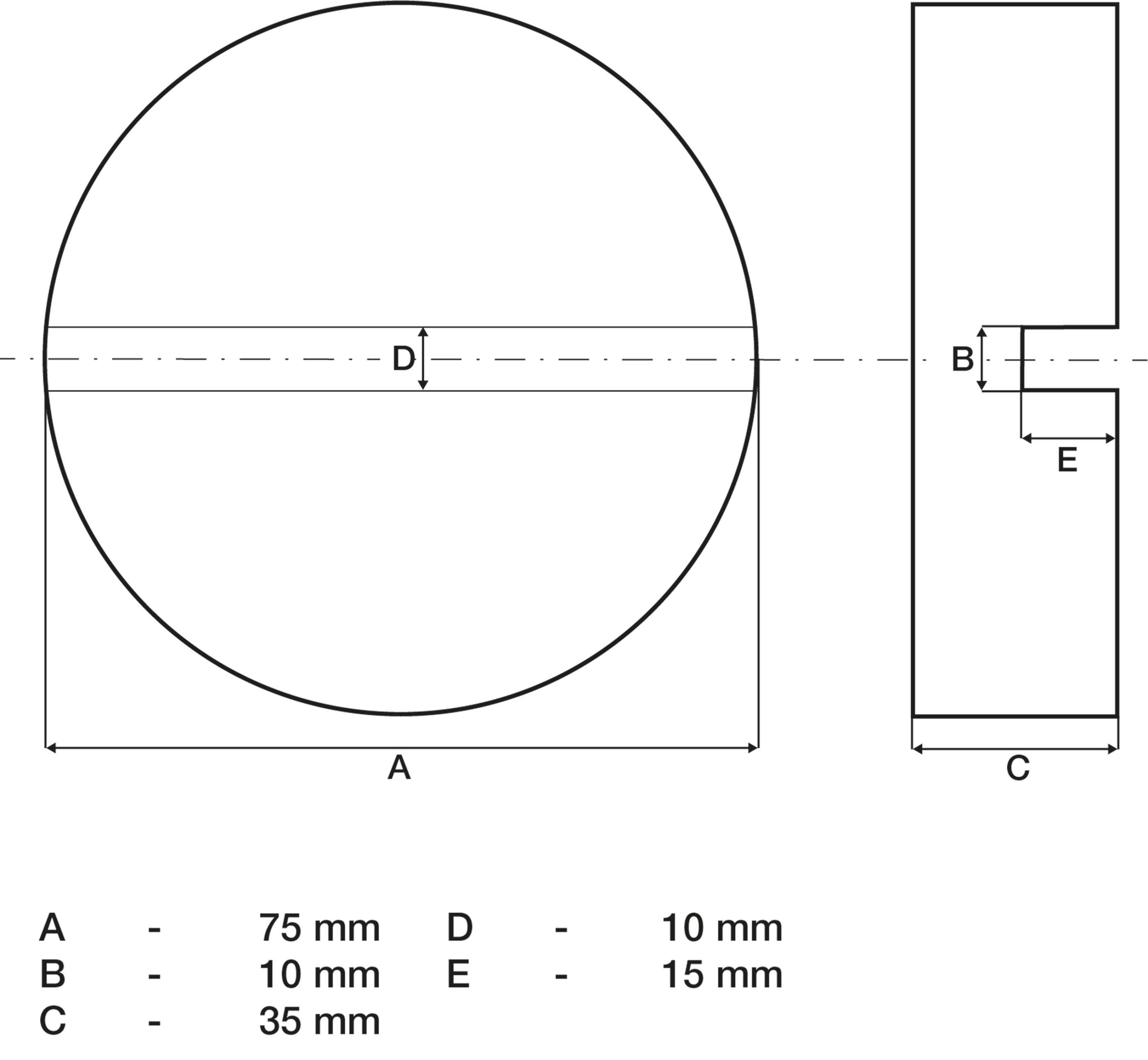 BGS technic Gummiauflage | für Wagenheber | 75 x 35 mm