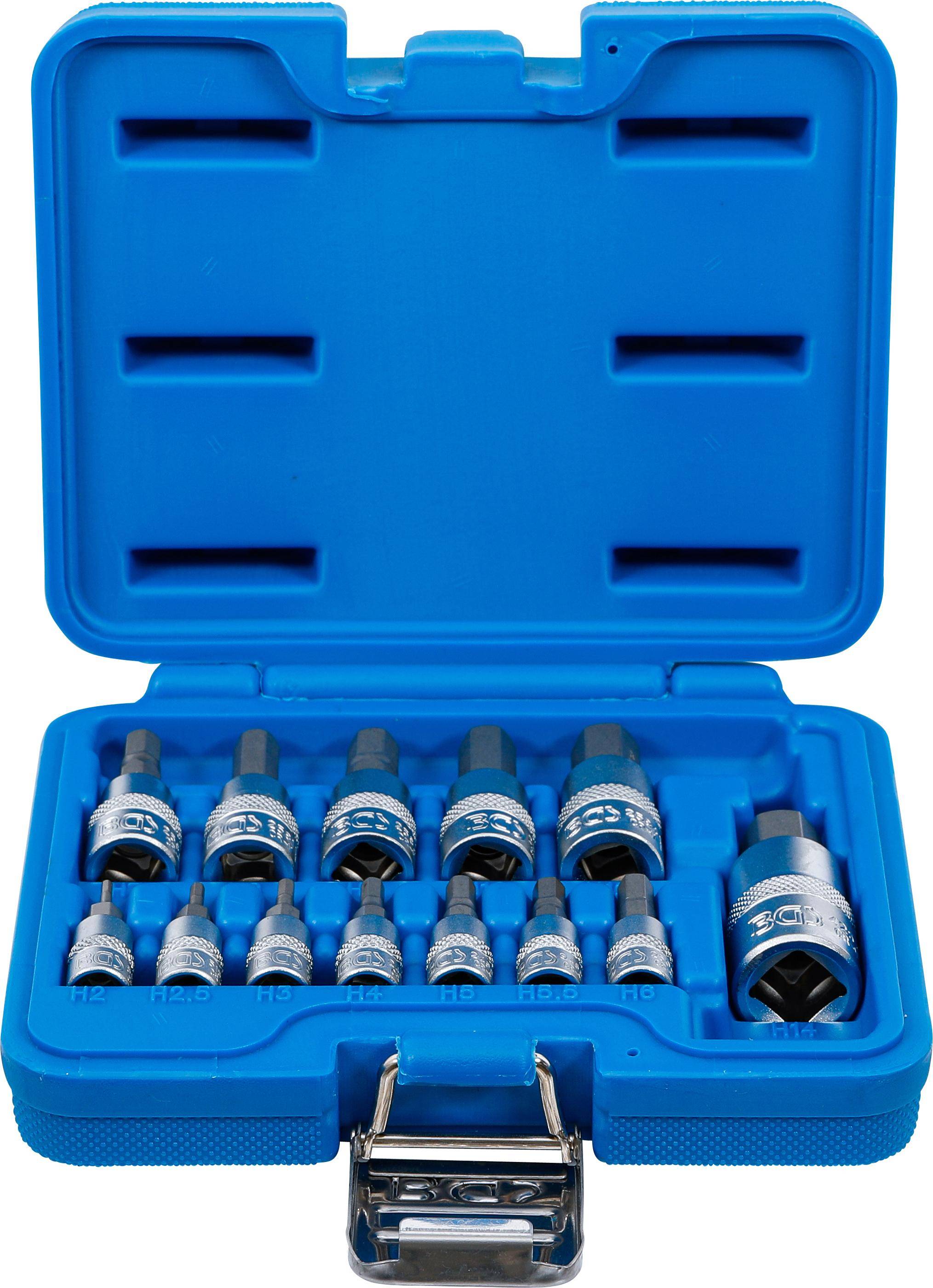 BGS technic Bit-Einsatz-Satz | Antrieb Innenvierkant 6,3 mm (1/4") /