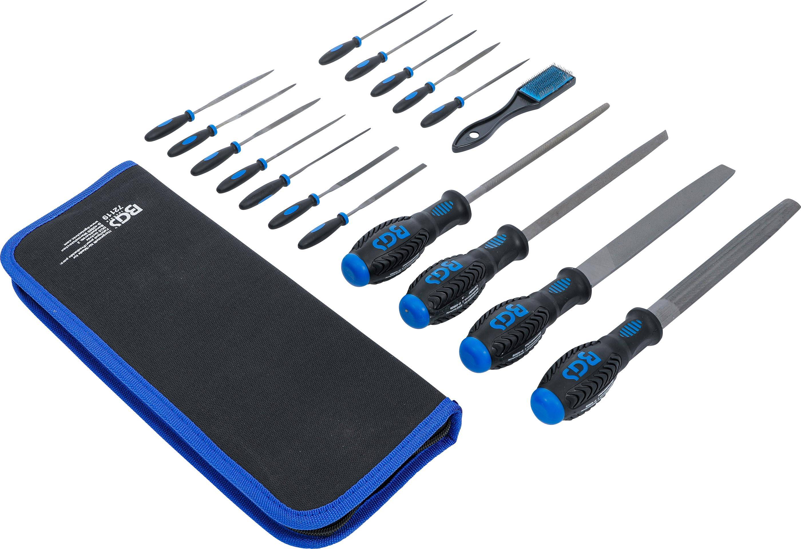 BGS technic Werkstattfeilen- und Nadelfeilen-Satz | 17-tlg.