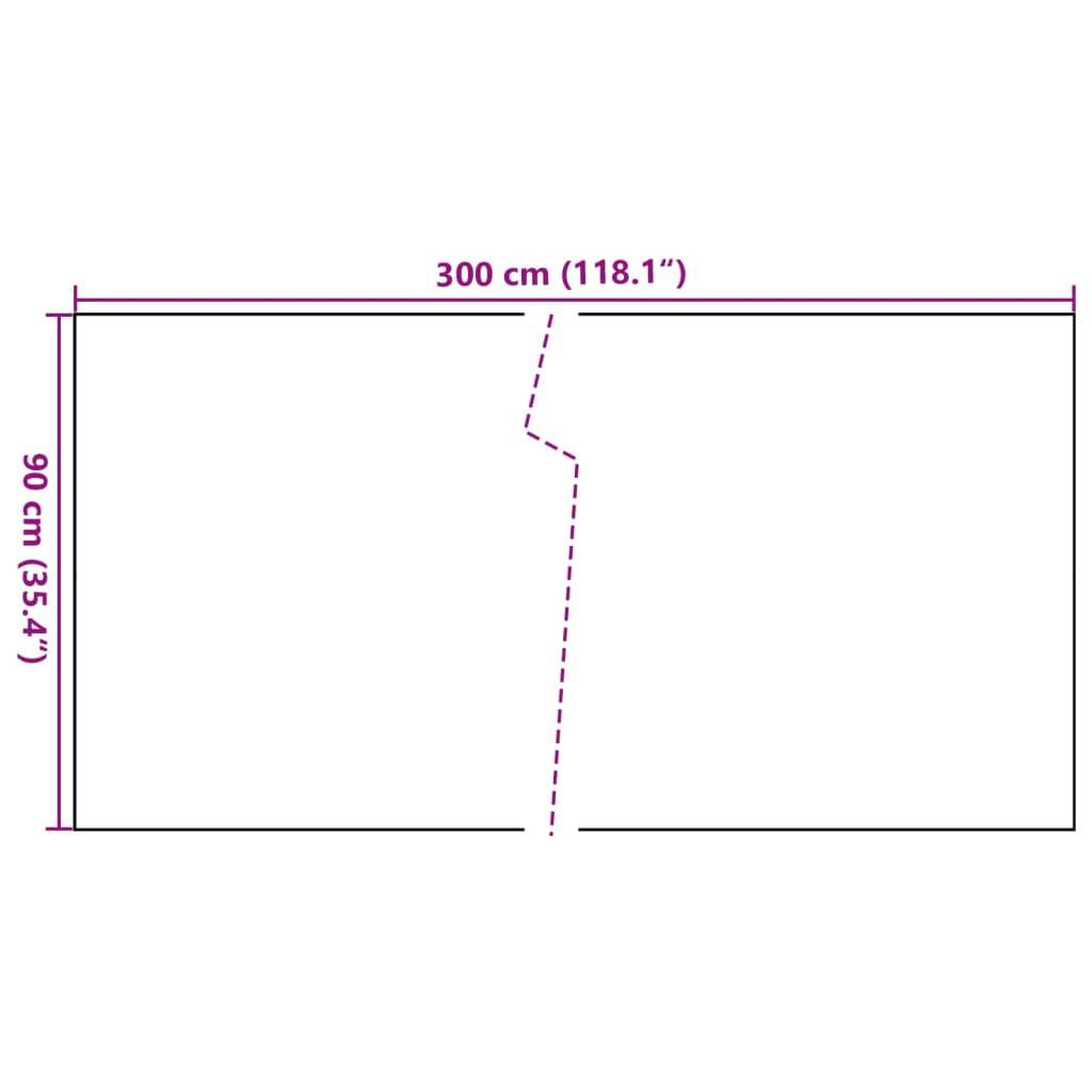 vidaXL Balkon-Sichtschutz Braun und Schwarz 300x90 cm Poly Rattan