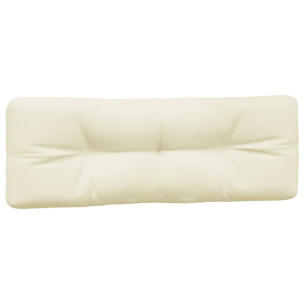 vidaXL Palettenkissen 3-tlg. Creme Stoff