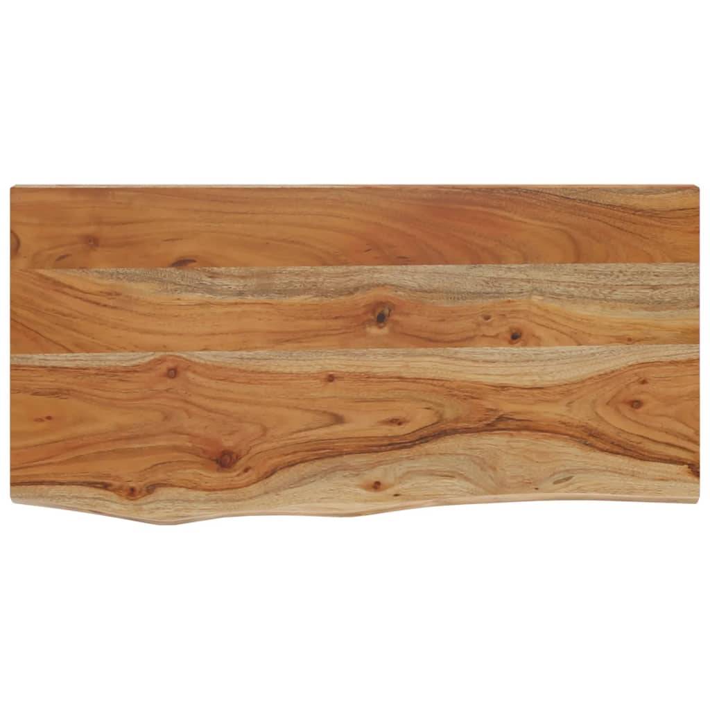 vidaXL Wandregal 40x20x3,8 cm Rechteckig Massivholz Akazie Baumkante