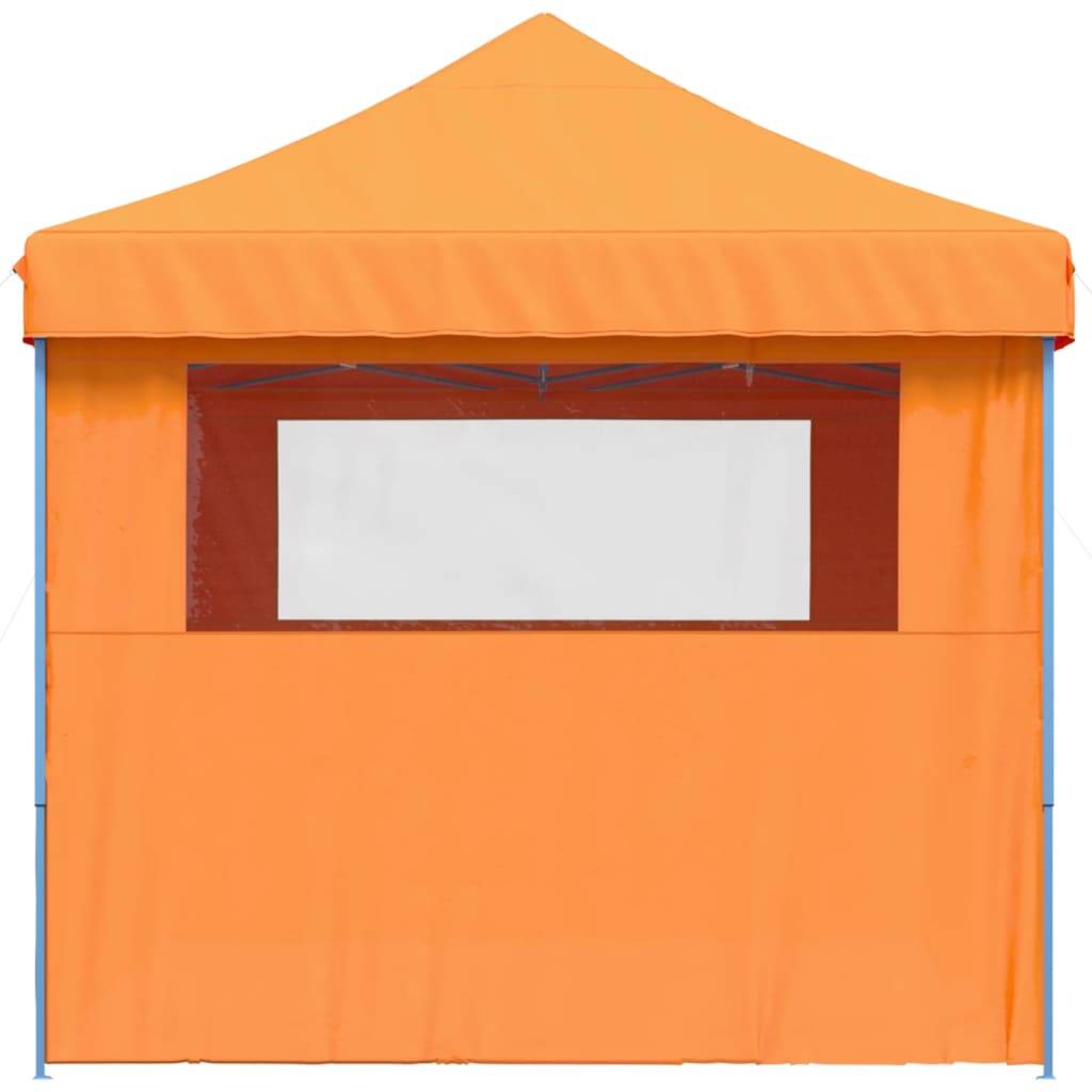 vidaXL Partyzelt Faltbar Pop-Up mit 4 Seitenteilen Orange