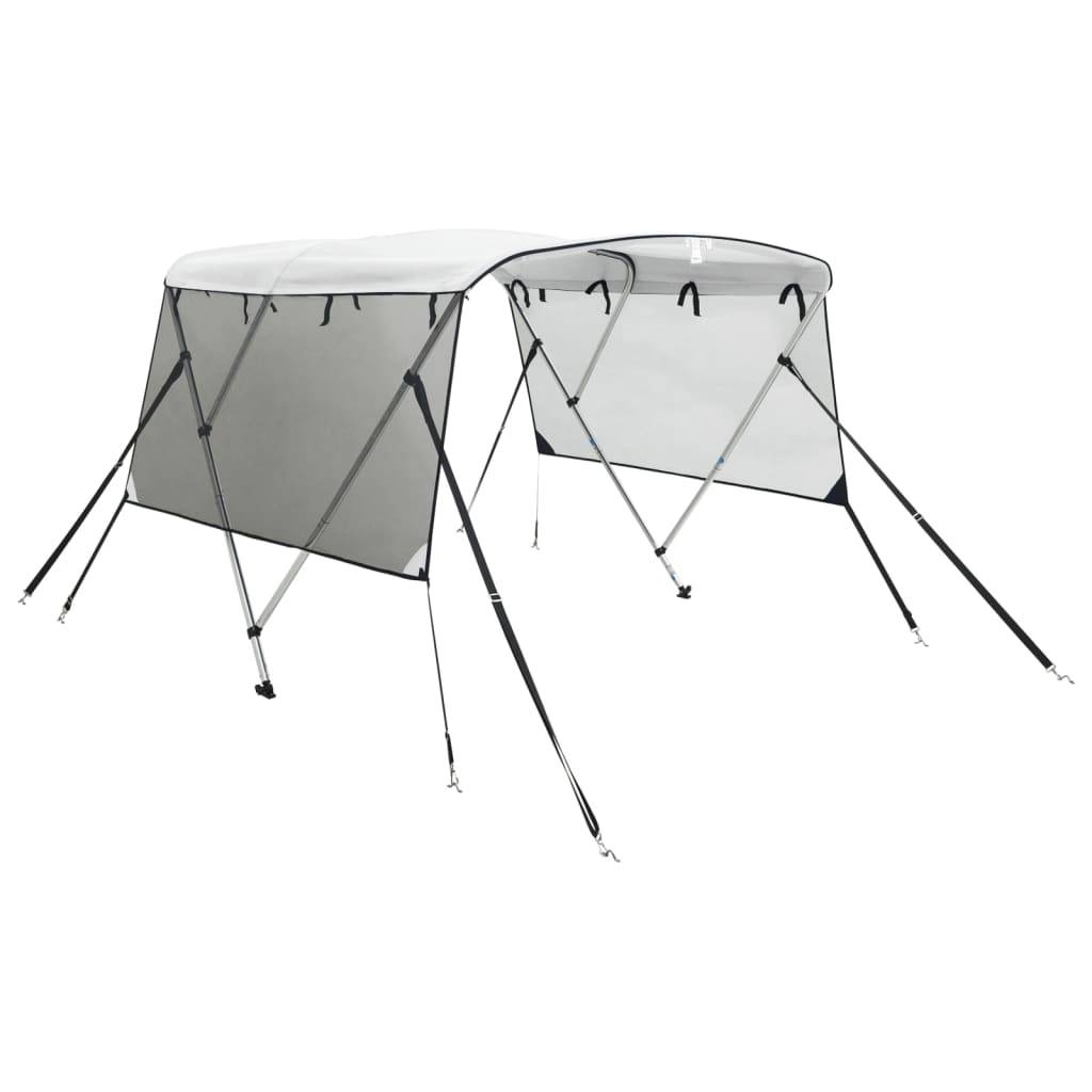 vidaXL 3-Bow Bimini-Top mit Mesh-Seitenteilen 183x(170-182)x137 cm