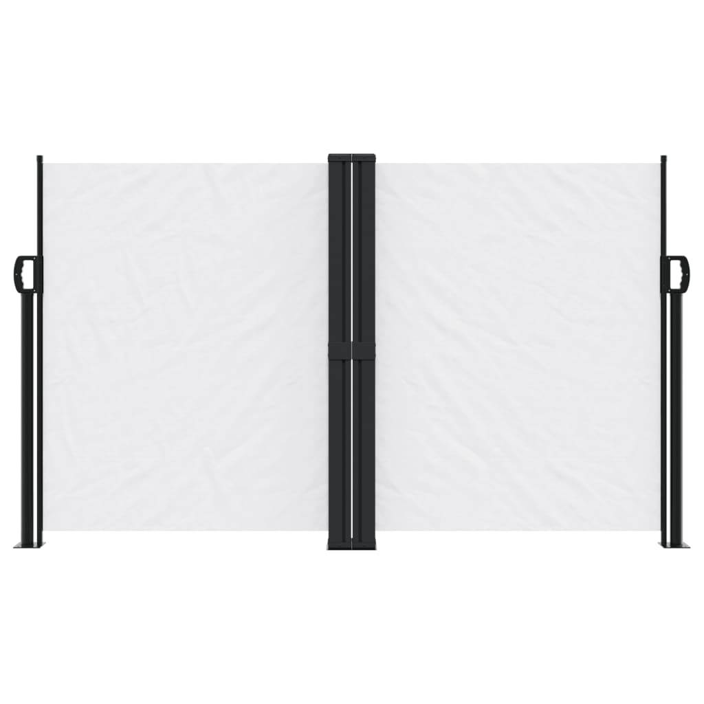 vidaXL Seitenmarkise Ausziehbar Weiß 140x1200 cm