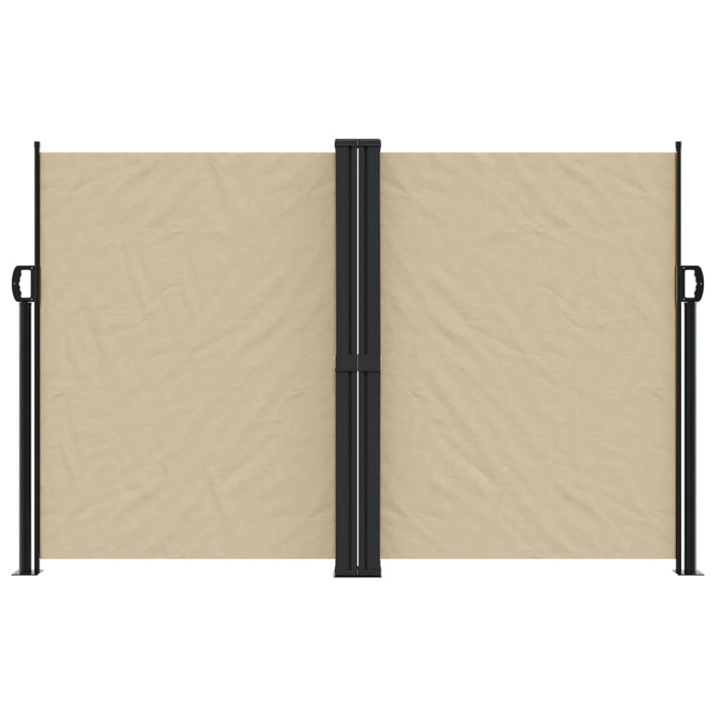 vidaXL Seitenmarkise Ausziehbar Beige 160x1200 cm