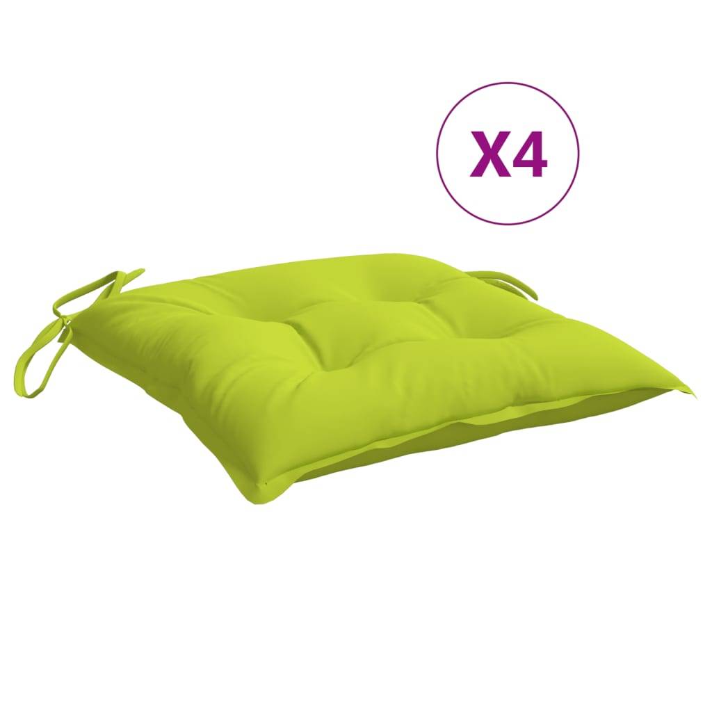 vidaXL Palettenkissen 4 Stk. Hellgrün 50x50x7 cm Oxford-Gewebe