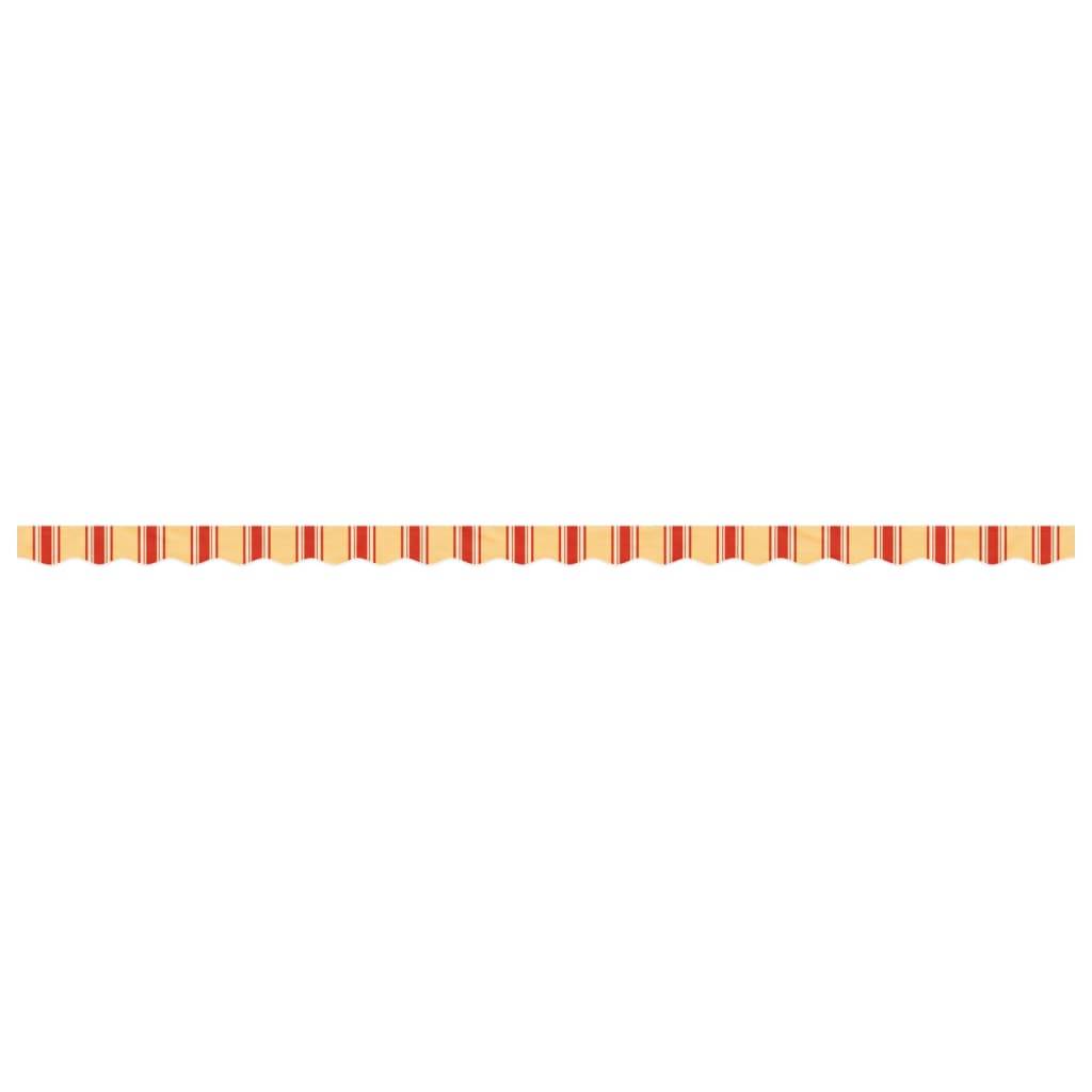 vidaXL Markisenvolant Gelb und Orange Gestreift 5 m