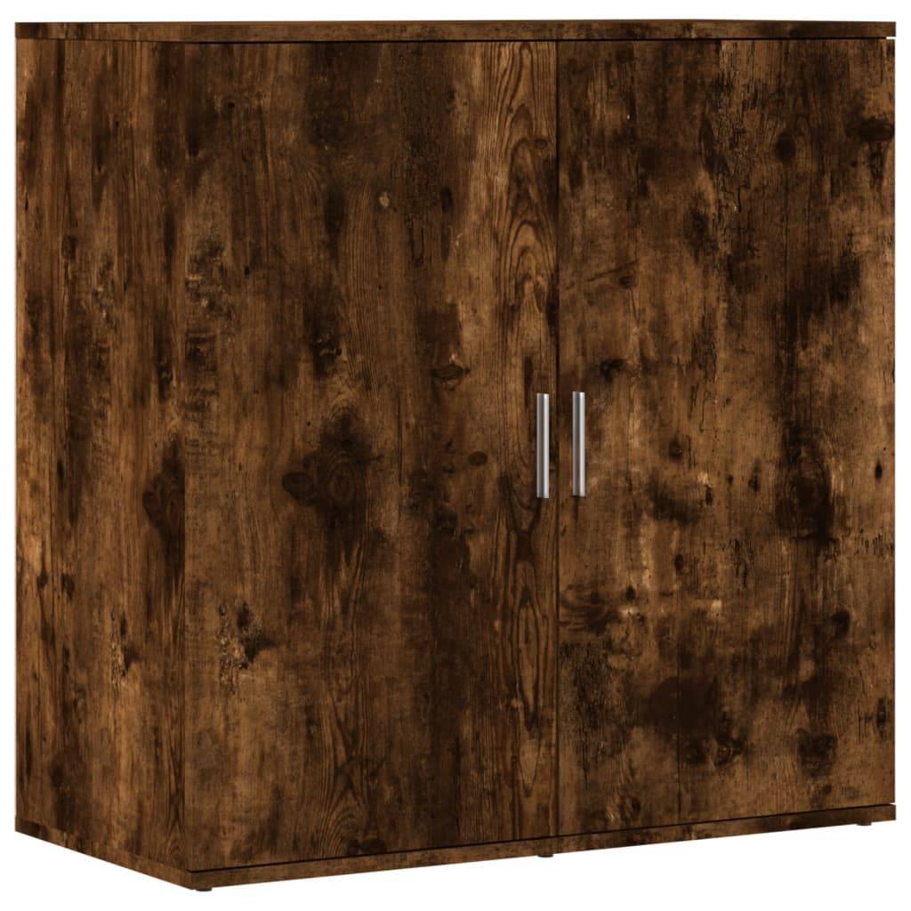 vidaXL Sideboards 2 Stk. Räuchereiche 79x38x80 cm Holzwerkstoff
