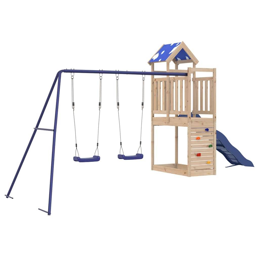 vidaXL Spielturm Massivholz Kiefer