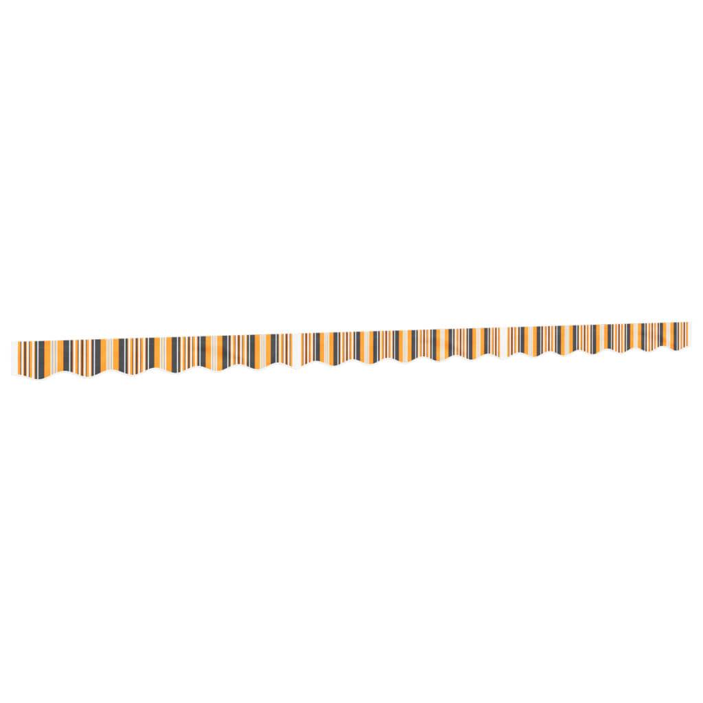 vidaXL Markisenvolant Gelb und Grau Gestreift 4,5 m