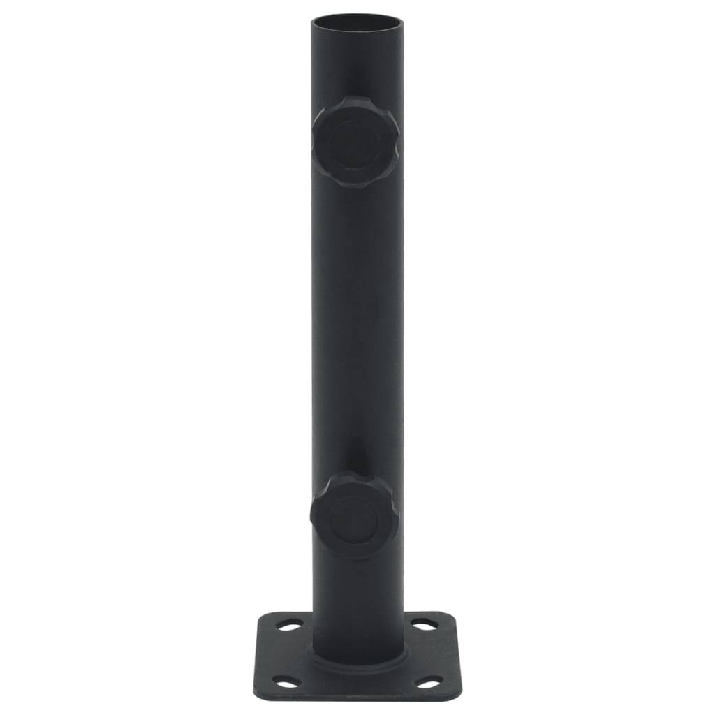 vidaXL Sonnenschirmständer für Ø32/34/38 mm Mast Mattschwarz Stahl