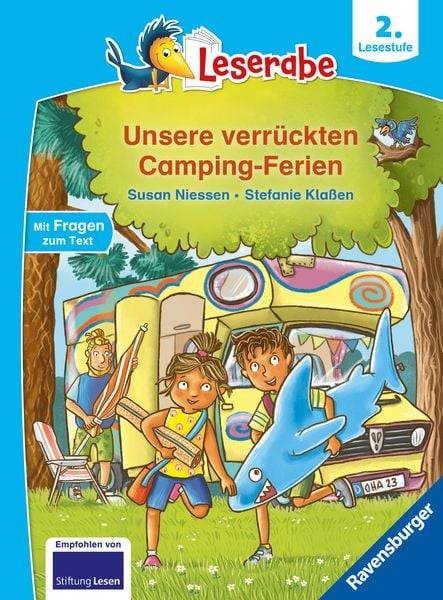 Unsere verrückten Camping-Ferien - lesen lernen mit dem Leseraben - Erstlesebuch - Kinderbuch ab 7 Jahren - lesen üben 2. Klasse (Leserabe 2. Klasse