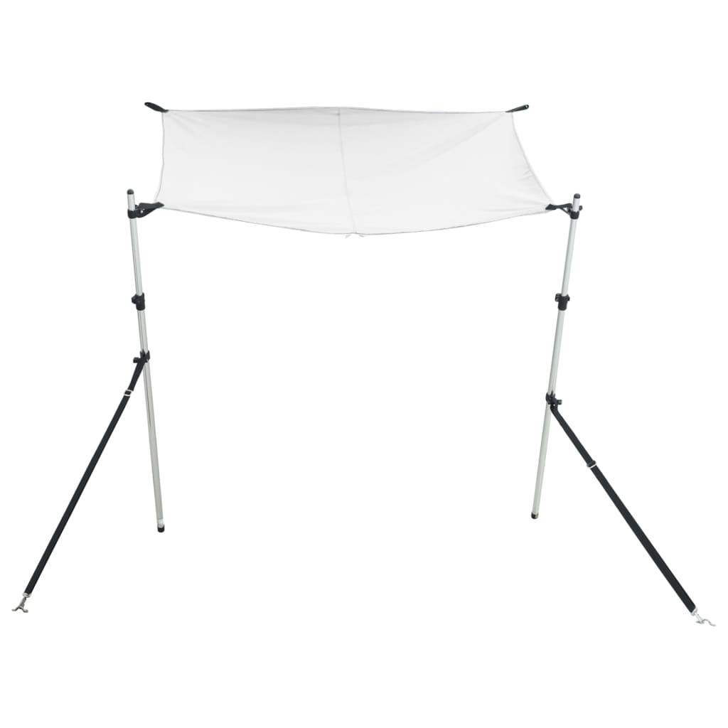 vidaXL T-Top-Beschattungsverlängerung Weiß 170x170x(113-182,5) cm