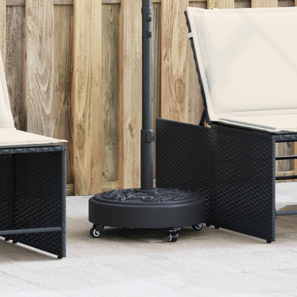 vidaXL Sonnenschirmständer mit Rollen für Ø38/48 mm Mast 27 kg Rund
