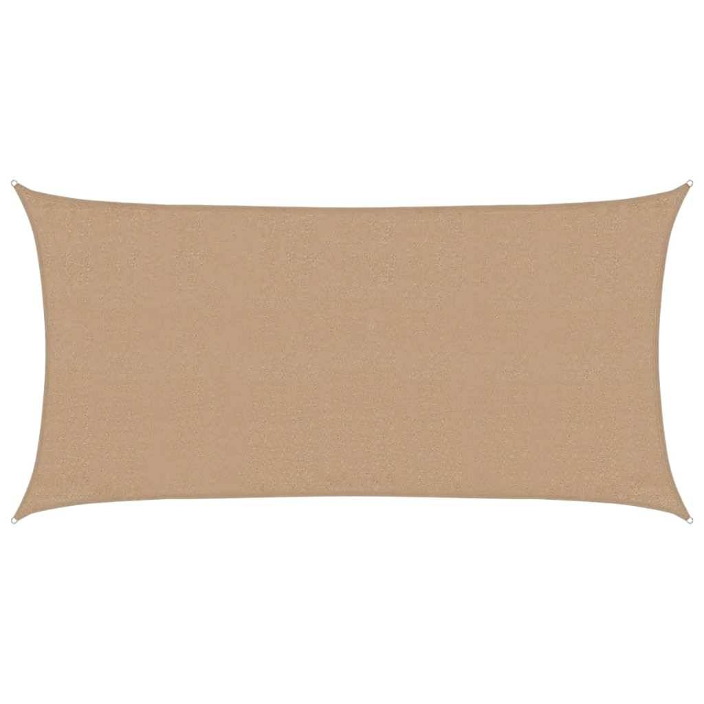 vidaXL Sonnensegel 160 g/m² Taupe 3x6 m HDPE