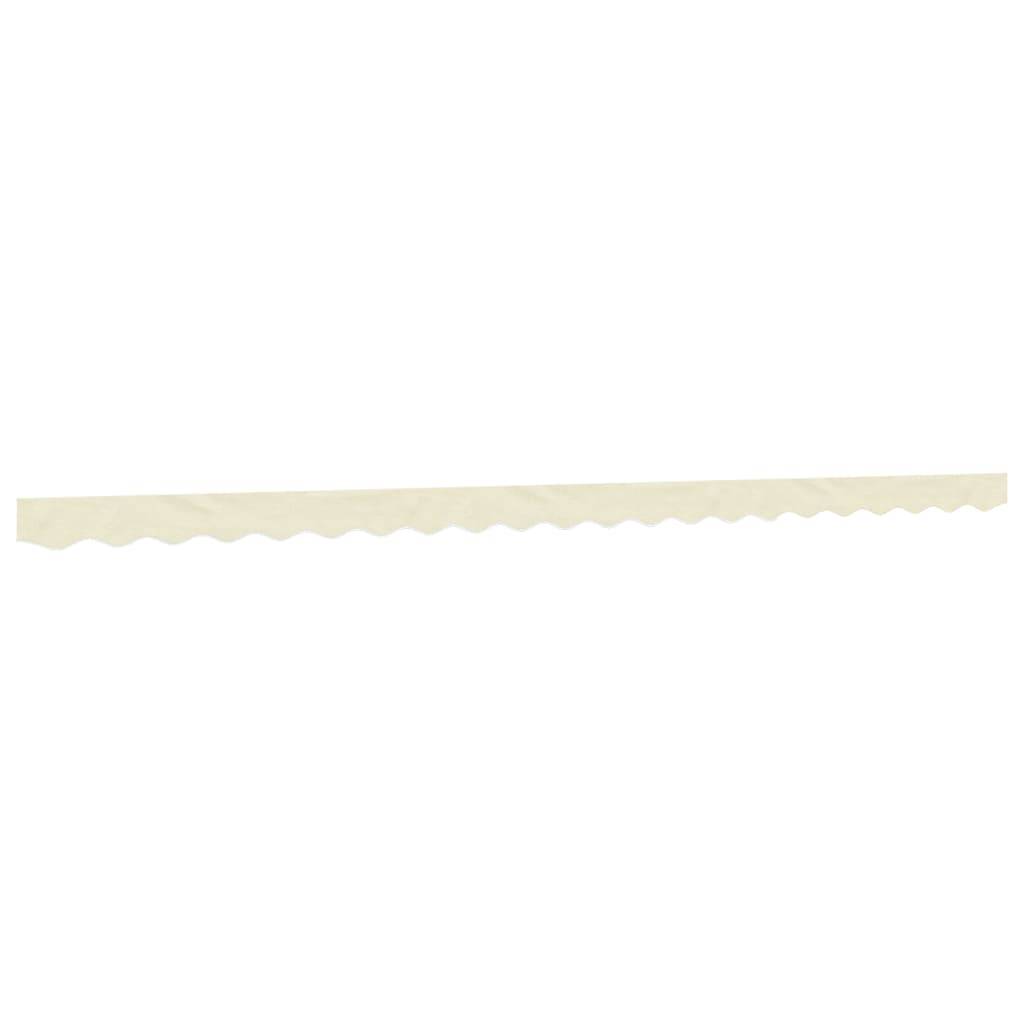 vidaXL Markisenvolant Creme Gestreift 5 m