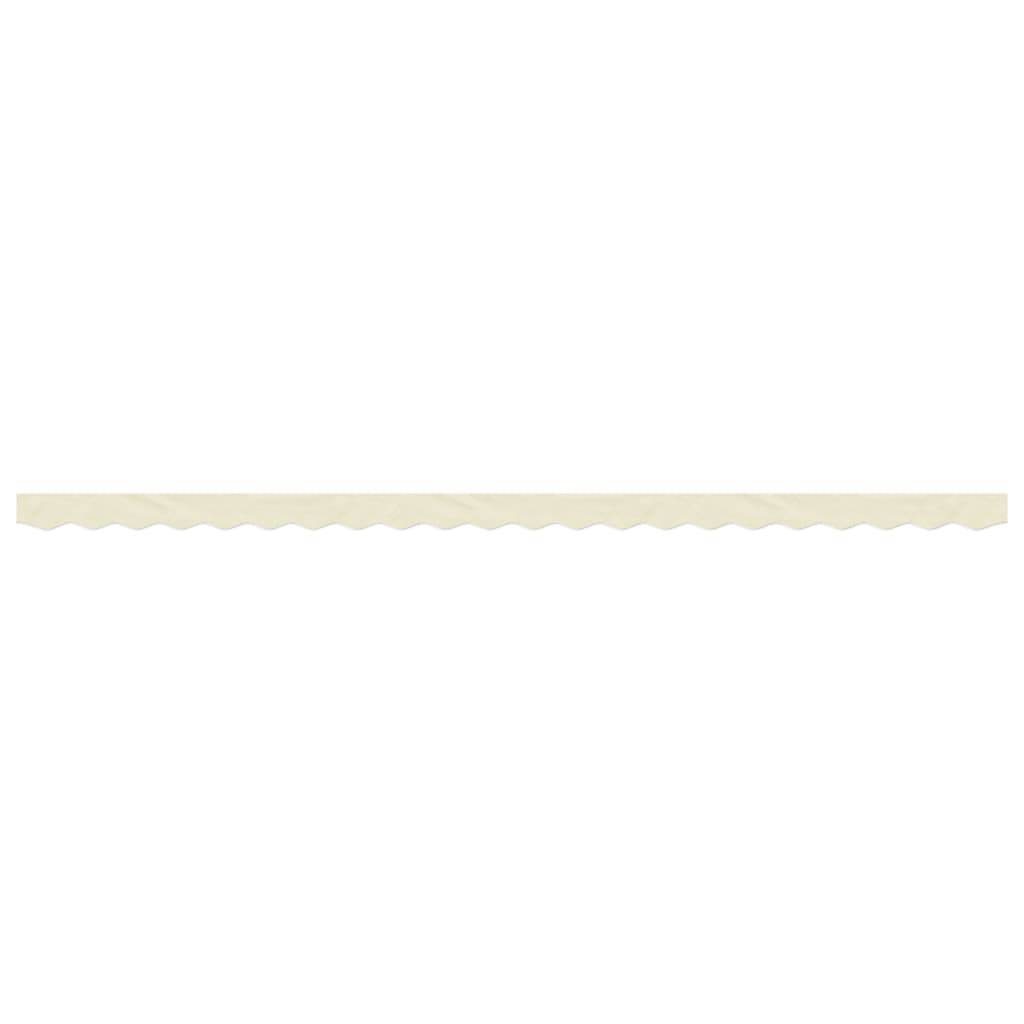 vidaXL Markisenvolant Creme Gestreift 5 m