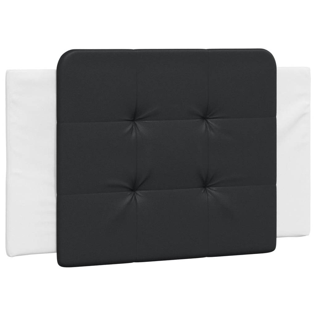 vidaXL Kopfteil-Kissen "Zadar" Schwarz und Weiß 80 cm Kunstleder