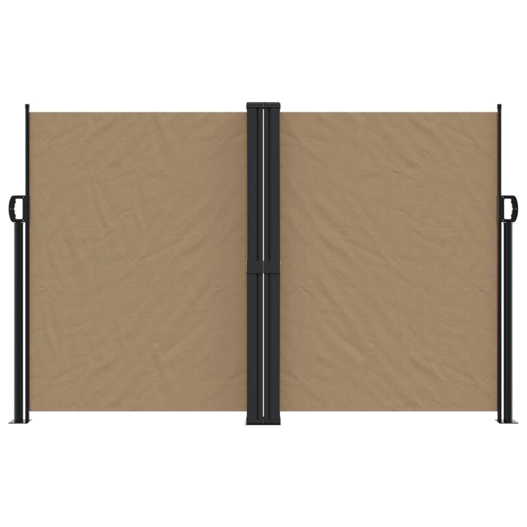 vidaXL Seitenmarkise Ausziehbar Taupe 160x1200 cm