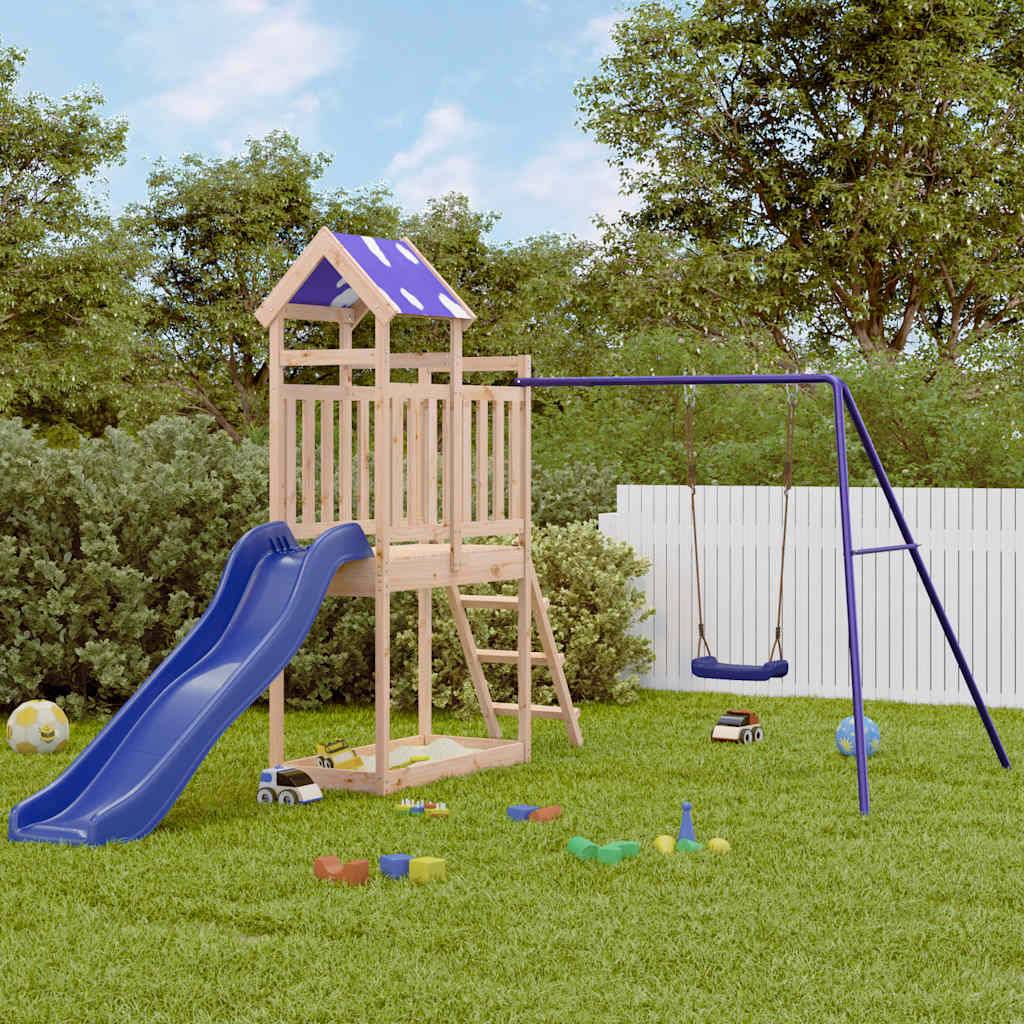 vidaXL Spielturm Massivholz Kiefer