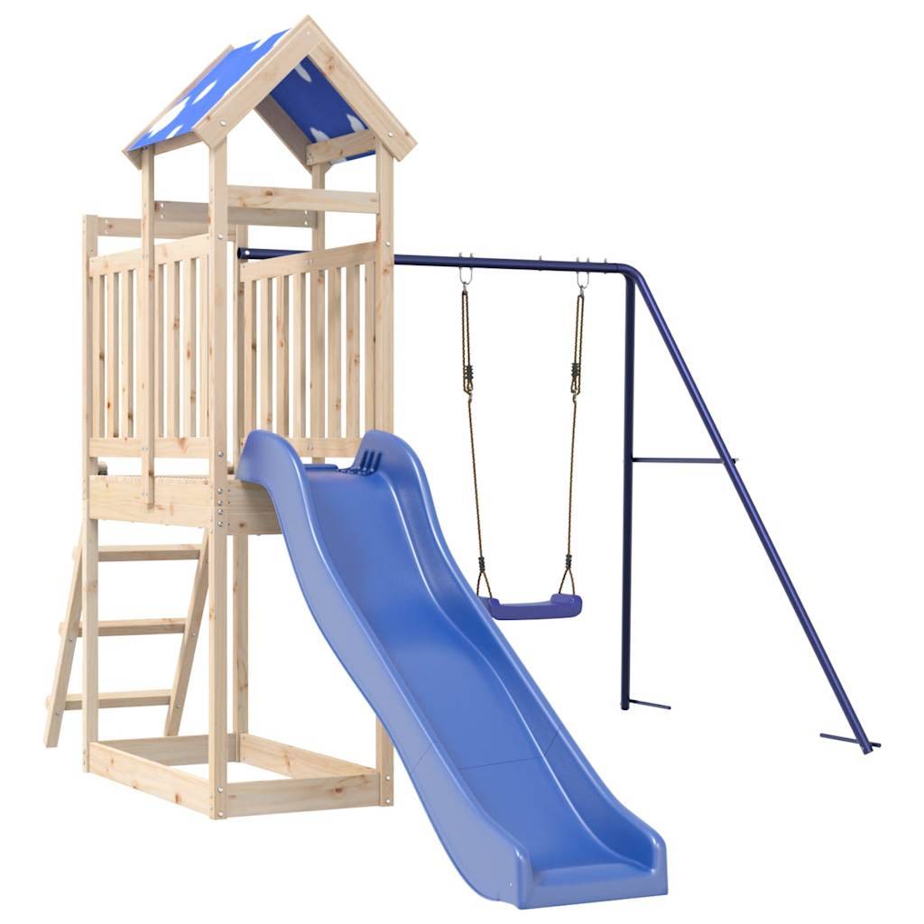vidaXL Spielturm Massivholz Kiefer
