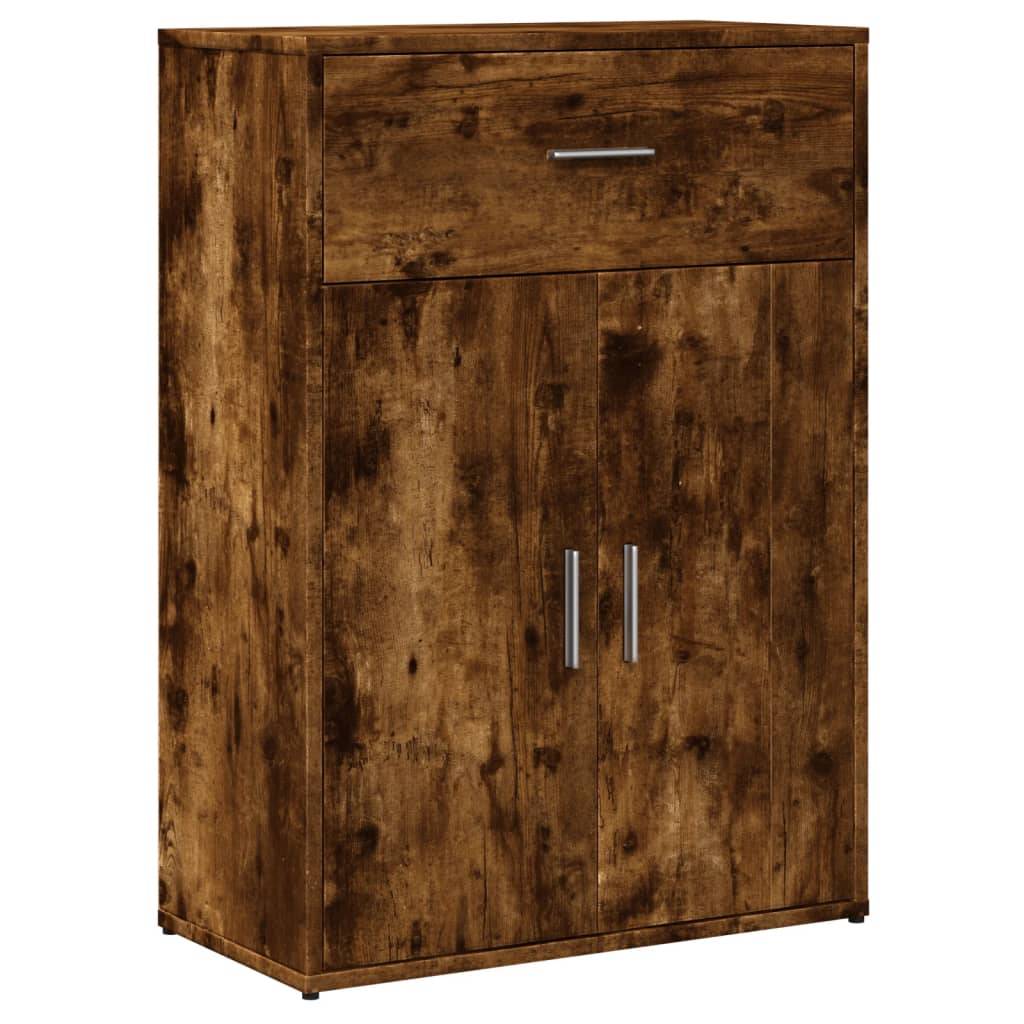 vidaXL Sideboards 2 Stk. Räuchereiche 60x30x84 cm Holzwerkstoff