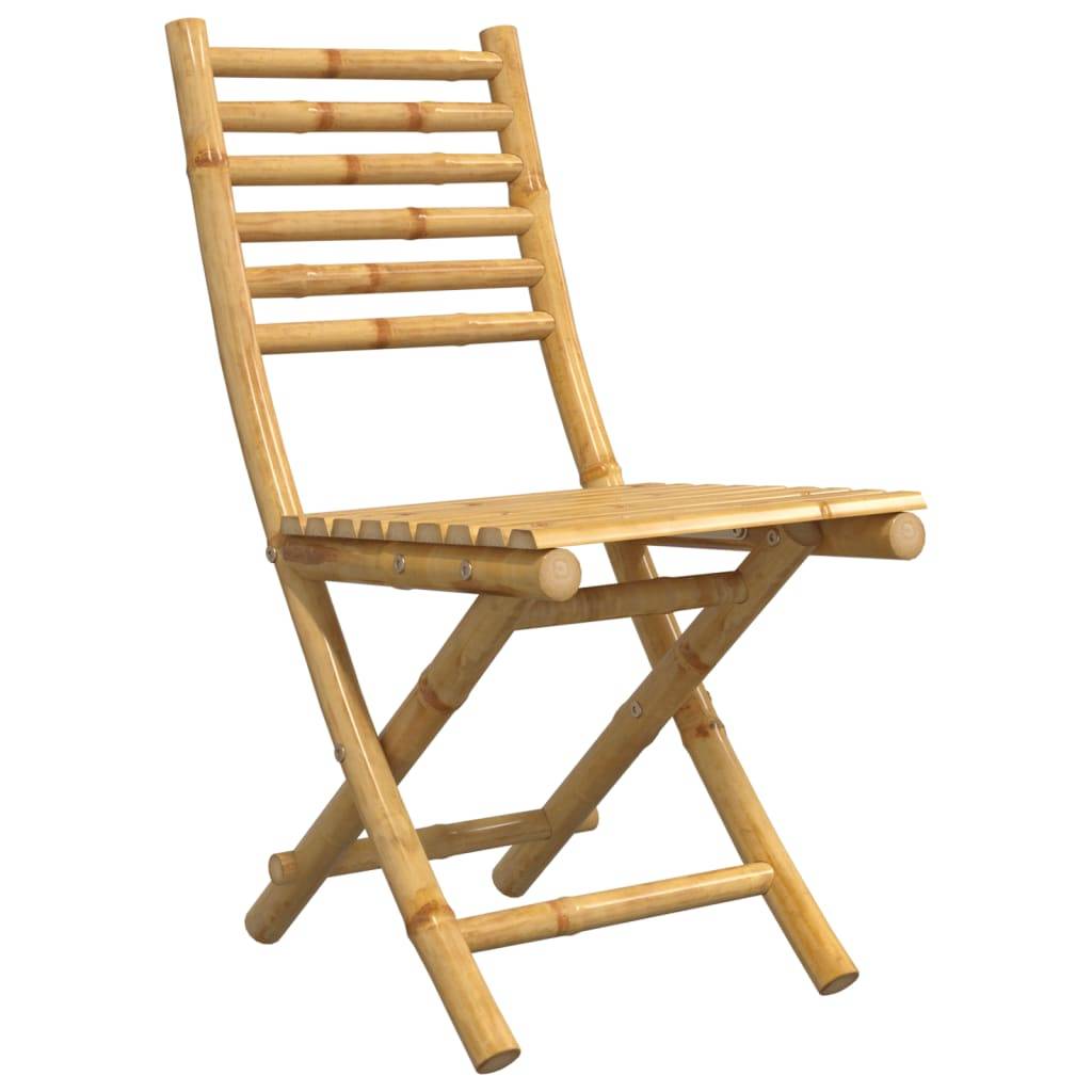 vidaXL Gartenstühle 4 Stk. Klappbar 43x54x88 cm Bambus