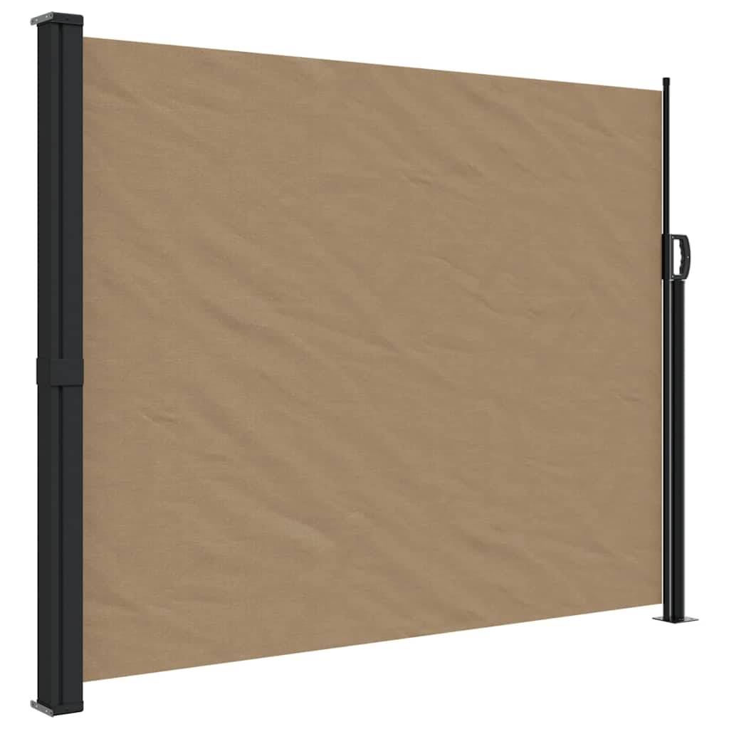vidaXL Seitenmarkise Ausziehbar Taupe 160x300 cm