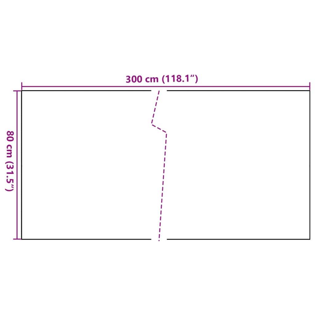 vidaXL Balkon-Sichtschutz Hellbraun 300x80 cm Poly Rattan