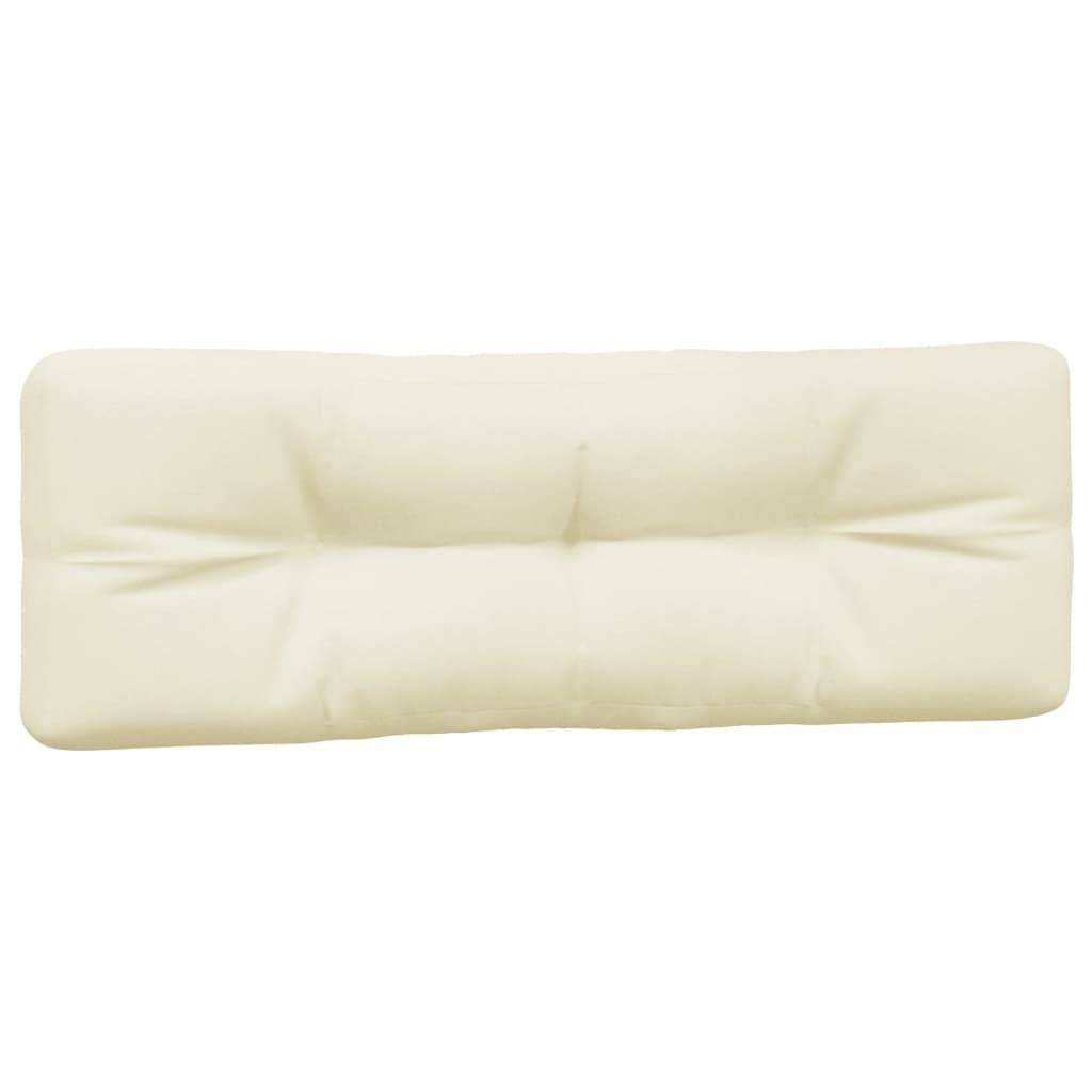 vidaXL Palettenkissen 7-tlg. Creme Stoff