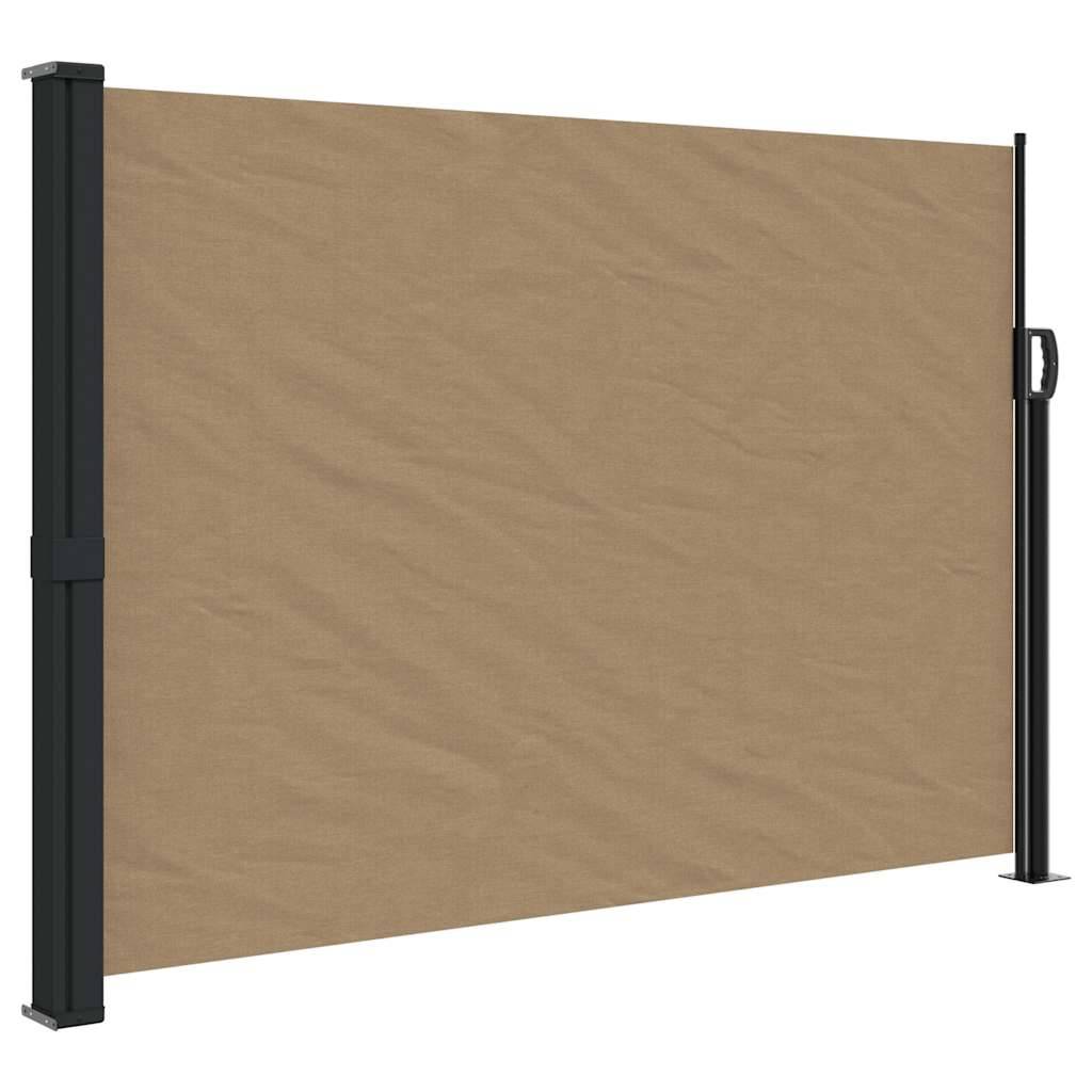 vidaXL Seitenmarkise Ausziehbar Taupe 140x300 cm