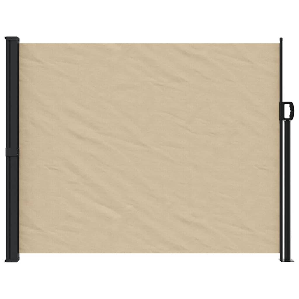 vidaXL Seitenmarkise Ausziehbar Beige 160x500 cm