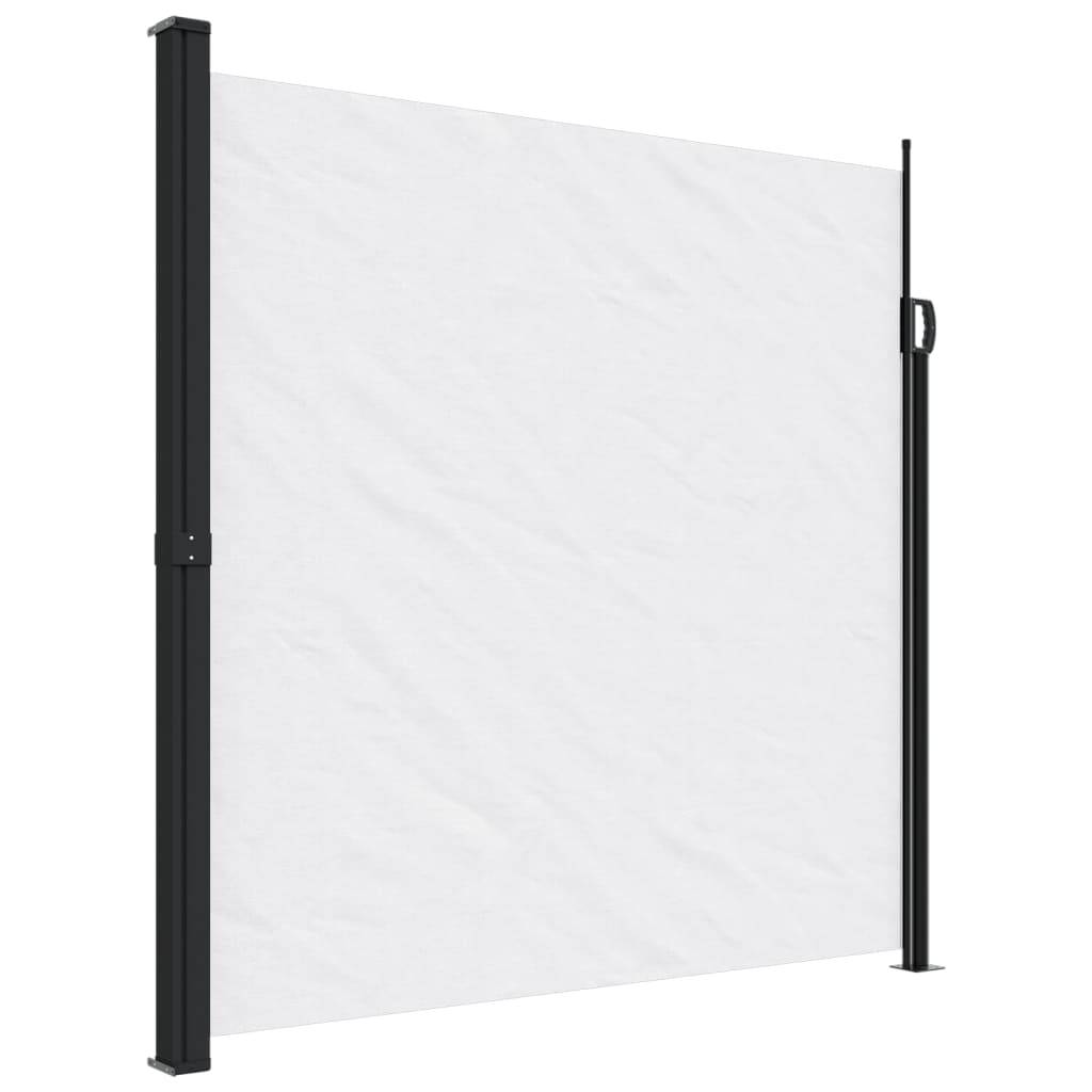 vidaXL Seitenmarkise Ausziehbar Weiß 200x300 cm