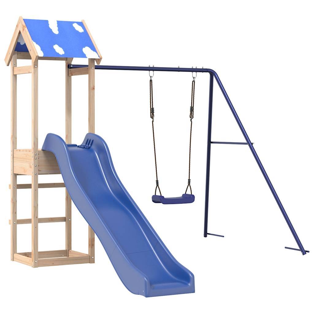 vidaXL Spielturm Massivholz Kiefer