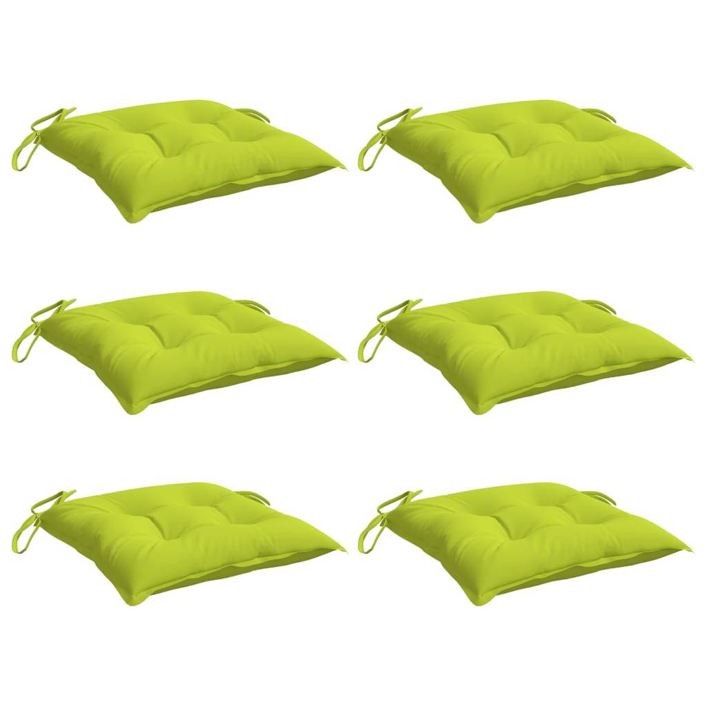 vidaXL Palettenkissen 6 Stk. Hellgrün 50x50x7 cm Oxford-Gewebe
