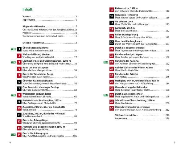 Hüttentouren Bayerische Alpen mit angrenzendem Tirol