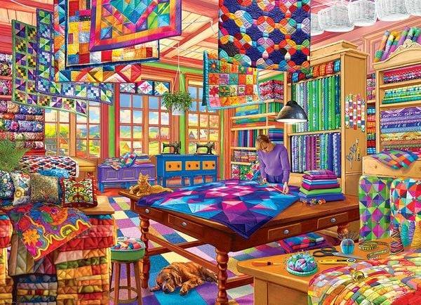 Eurographics 6000-5859 - Der Quilt-Workshop, Nähstube, Puzzle, 1000 Teile