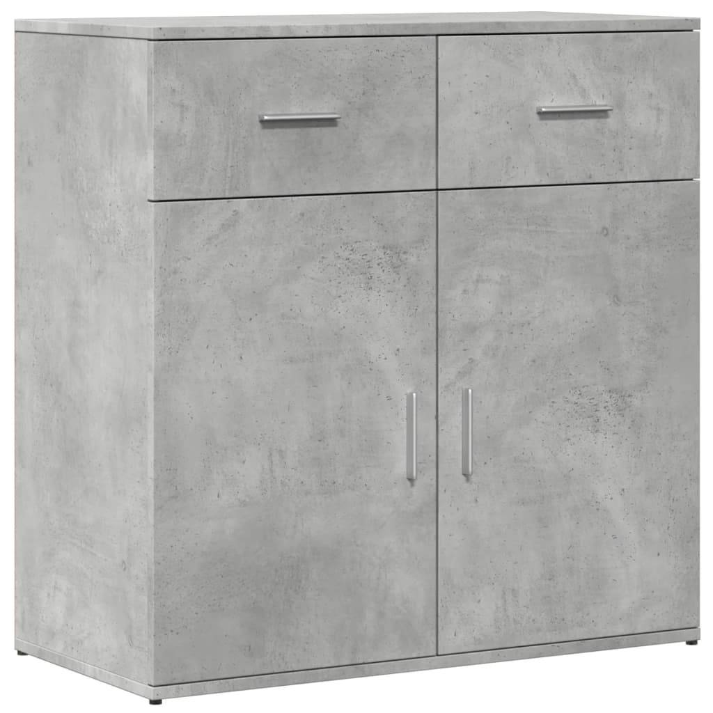 vidaXL Sideboard Betongrau 79x38x80 cm Holzwerkstoff