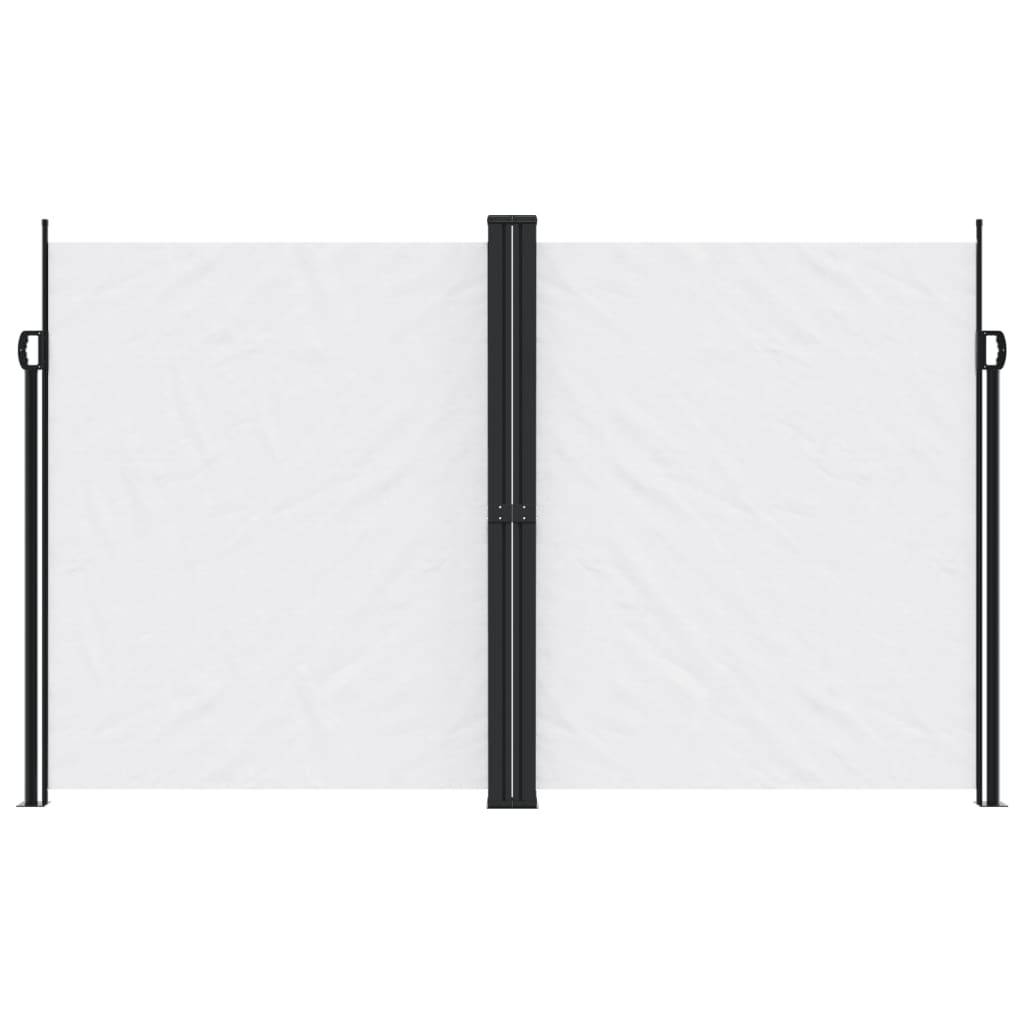 vidaXL Seitenmarkise Ausziehbar Weiß 200x1000 cm