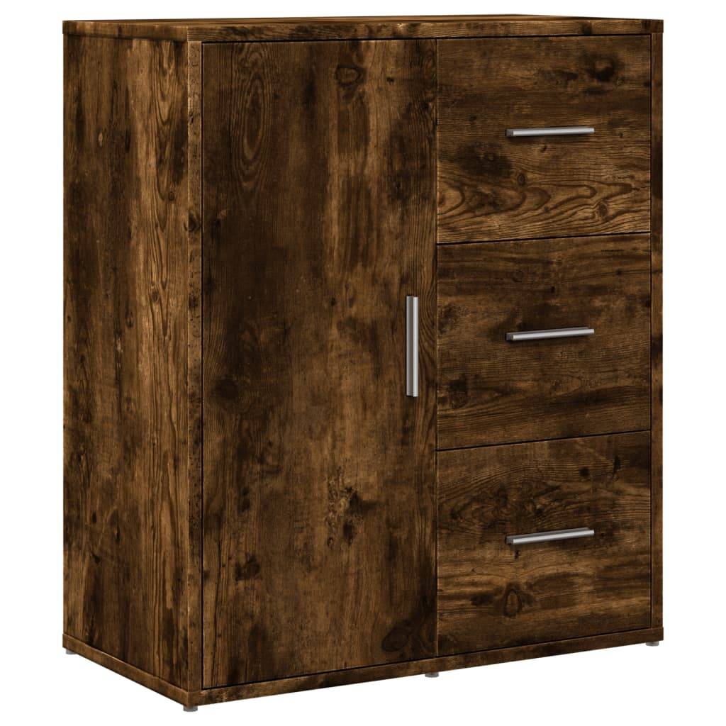 vidaXL Sideboard Räuchereiche 60x31x70 cm Holzwerkstoff