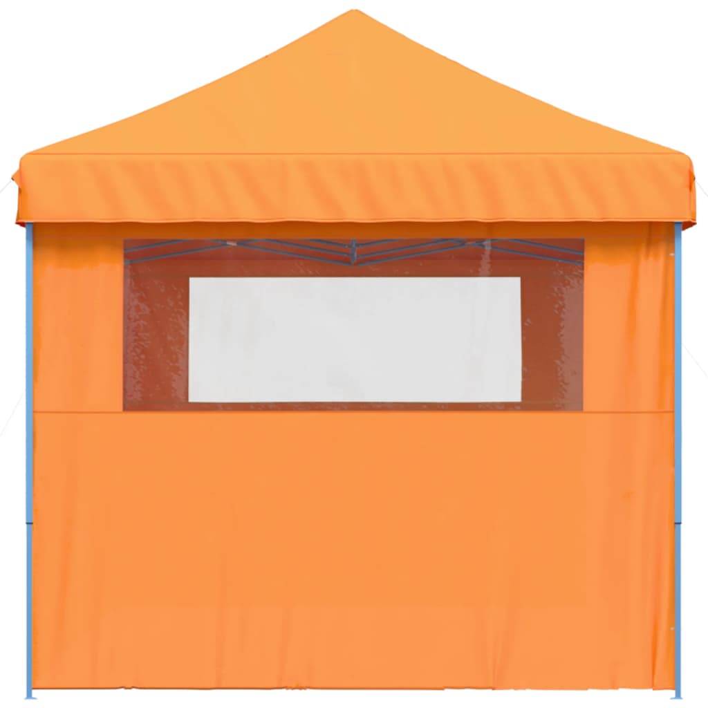 vidaXL Partyzelt Faltbar Pop-Up mit 3 Seitenteilen Orange