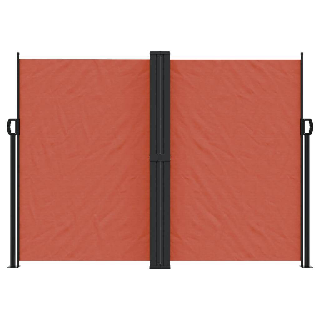 vidaXL Seitenmarkise Ausziehbar Terrakottarot 180x1200 cm